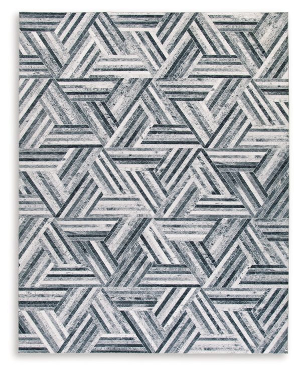 Adalock Gray Cream 7 10  x 10  Rug Fashion