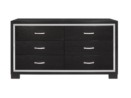 Bellante Melamine Black Dresser Online