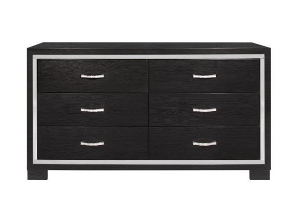 Bellante Melamine Black Dresser Online