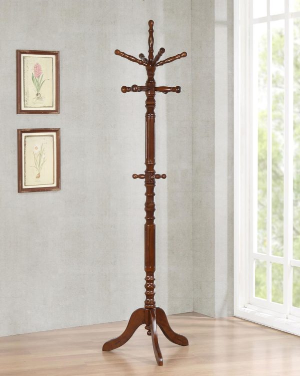 Achelle Tobacco Coat Rack with 11 Hooks Online Hot Sale