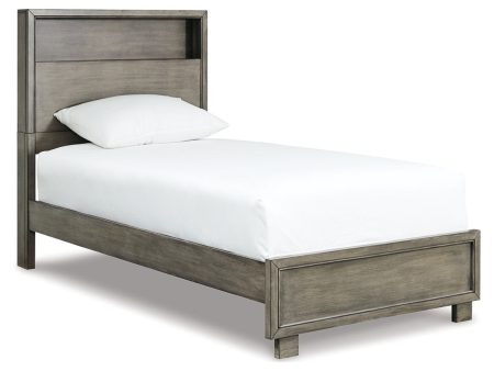 Arnett Gray Twin Bookcase Bed Online Sale