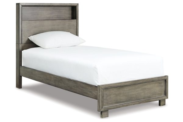 Arnett Gray Twin Bookcase Bed Online Sale