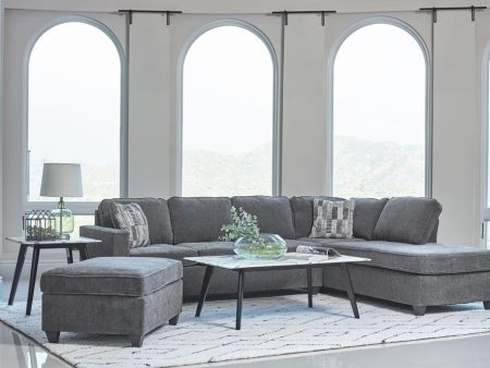 Mccord 2-Piece Cushion Back Sectional Dark Gray Fashion