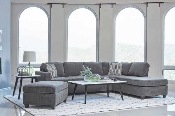 Mccord 2-Piece Cushion Back Sectional Dark Gray Fashion