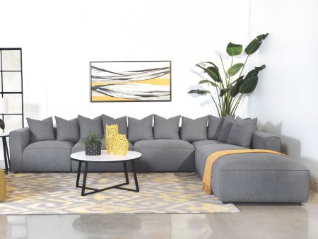 Jennifer 6-Piece Tight Seat Modular Sectional Gray Online