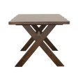 Alston Knotty Nutmeg X-Shaped Dining Table Online now