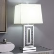 Ayelet Table Lamp with Square Shade White Mirror Online