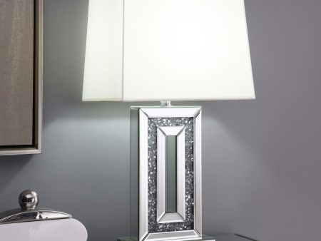 Ayelet Table Lamp with Square Shade White Mirror Online