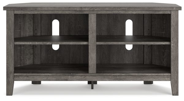 Arlenbry Gray Corner TV Stand For Sale