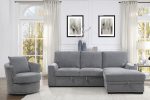 Morelia Gray RAF Storage Sleeper Sofa Chaise Sale