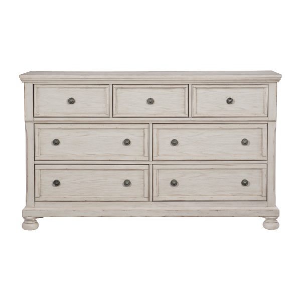 Bethel Wire Brushed White Dresser Online Hot Sale