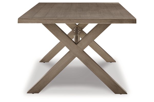 Beach Front Beige Outdoor Dining Table Discount