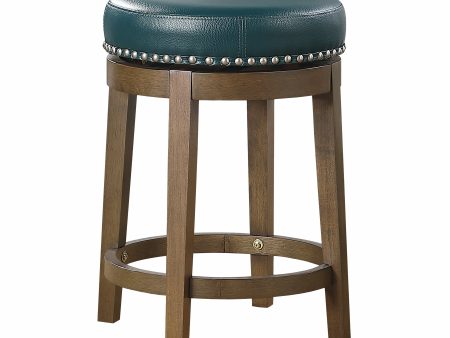 Westby Green Brown Round Swivel Counter Height Stool, Set of 2 Supply