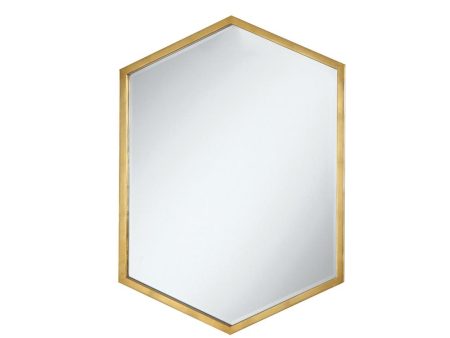 Bledel Gold Hexagon Shaped Wall Mirror For Cheap