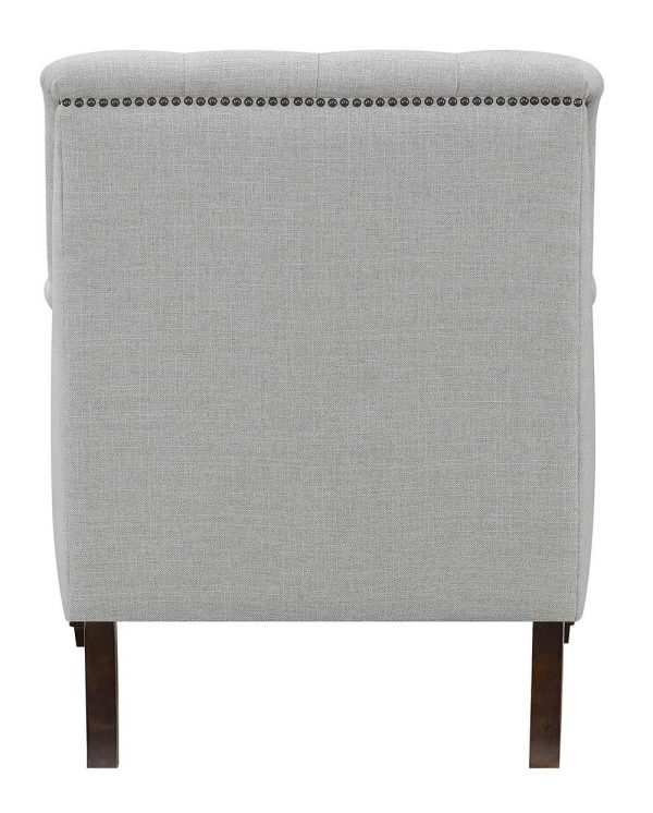 Avonlea Gray Sloped Arm Upholstered Chair For Cheap