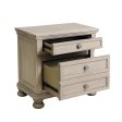 Bethel Wire Brushed Gray Nightstand Hot on Sale