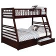 Ashton Cappuccino Twin over Full 2-Drawer Bunk Bed Sale