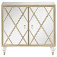 Astilbe Mirror Champagne 2-Door Accent Cabinet Sale