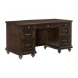 Cardano Driftwood Charcoal Executive Desk Hot on Sale