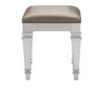 Avondale Silver Vanity Stool Cheap