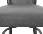 Camelia Gray PU Leather Counter Height Chair, Set of 2 Cheap