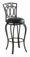 Adamsville Black Upholstered Swivel Bar Stool Supply