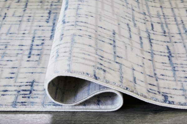 Beckfille Blue Gray Cream 8  x 10  Rug Online now