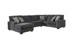 Tracling Slate 3-Piece LAF Chaise Sectional Hot on Sale