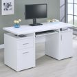 Tracy White 2-Drawer Computer Desk Discount