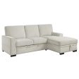 Morelia Beige RAF Storage Sleeper Sofa Chaise For Sale