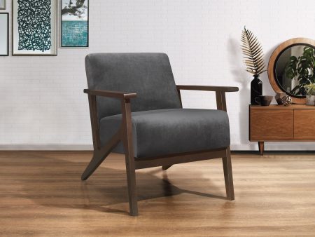 August Dark Gray Accent Chair Online Sale