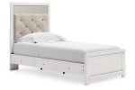 Altyra White Twin Panel Bed For Cheap