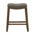 Ordway Gray Brown Counter Height Stool, Gray For Sale