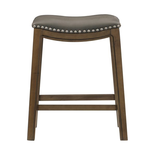 Ordway Gray Brown Counter Height Stool, Gray For Sale