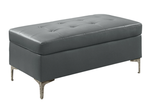 Barrington New Gray Ottoman Hot on Sale