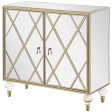 Astilbe Mirror Champagne 2-Door Accent Cabinet Sale