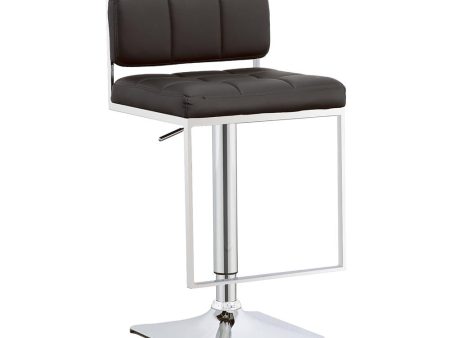 Alameda Chrome Black Adjustable Bar Stool For Cheap