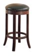 Aboushi Brown Swivel Bar Stools with Upholstered Seat, Set of 2 Supply