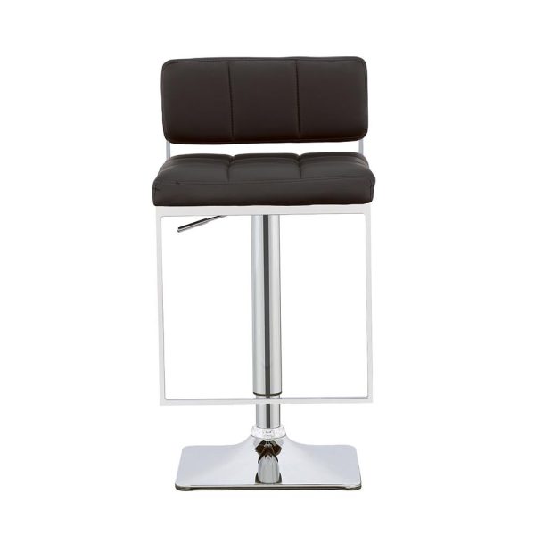 Alameda Chrome Black Adjustable Bar Stool For Cheap