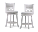 Savor White Swivel Counter Chair, Set of 2 Online now