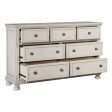 Bethel Wire Brushed White Dresser Online Hot Sale