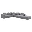 Jennifer 6-Piece Tight Seat Modular Sectional Gray Online