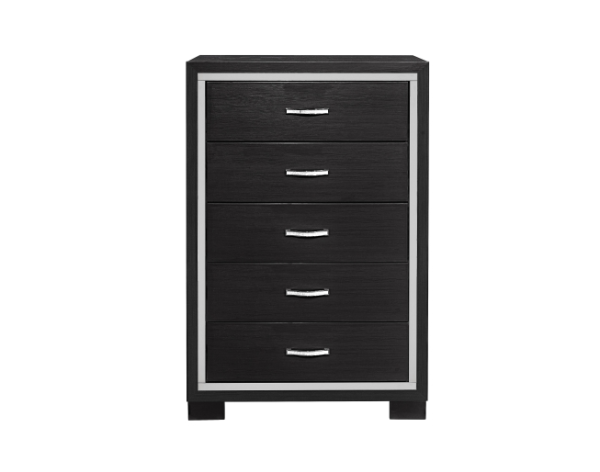 Bellante Melamine Black Chest Hot on Sale