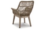 Beach Front Beige Arm Chair with Cushion Hot on Sale