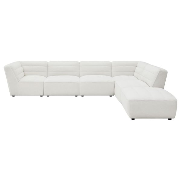 Sunny 6-Piece Upholstered Sectional Natural For Sale