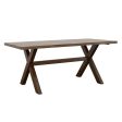 Alston Knotty Nutmeg X-Shaped Dining Table Online now