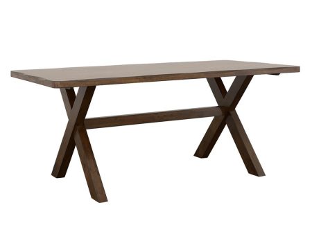 Alston Knotty Nutmeg X-Shaped Dining Table Online now