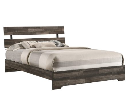 Atticus Brown Queen Platform Bed Online now