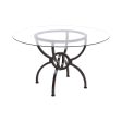 Aviano Gunmetal Dining Table Base Fashion