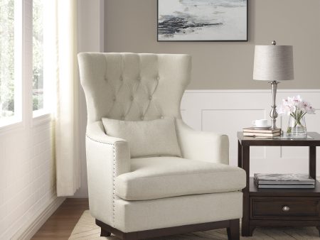 Adriano Beige Accent Chair Online now